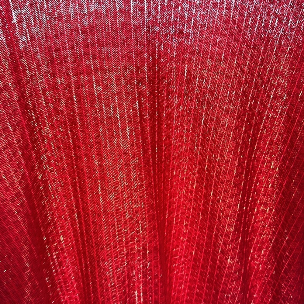 Tundra Canada Mercerized Cotton Lightweight Textured Sweater Red size Large - Picture 10 of 12